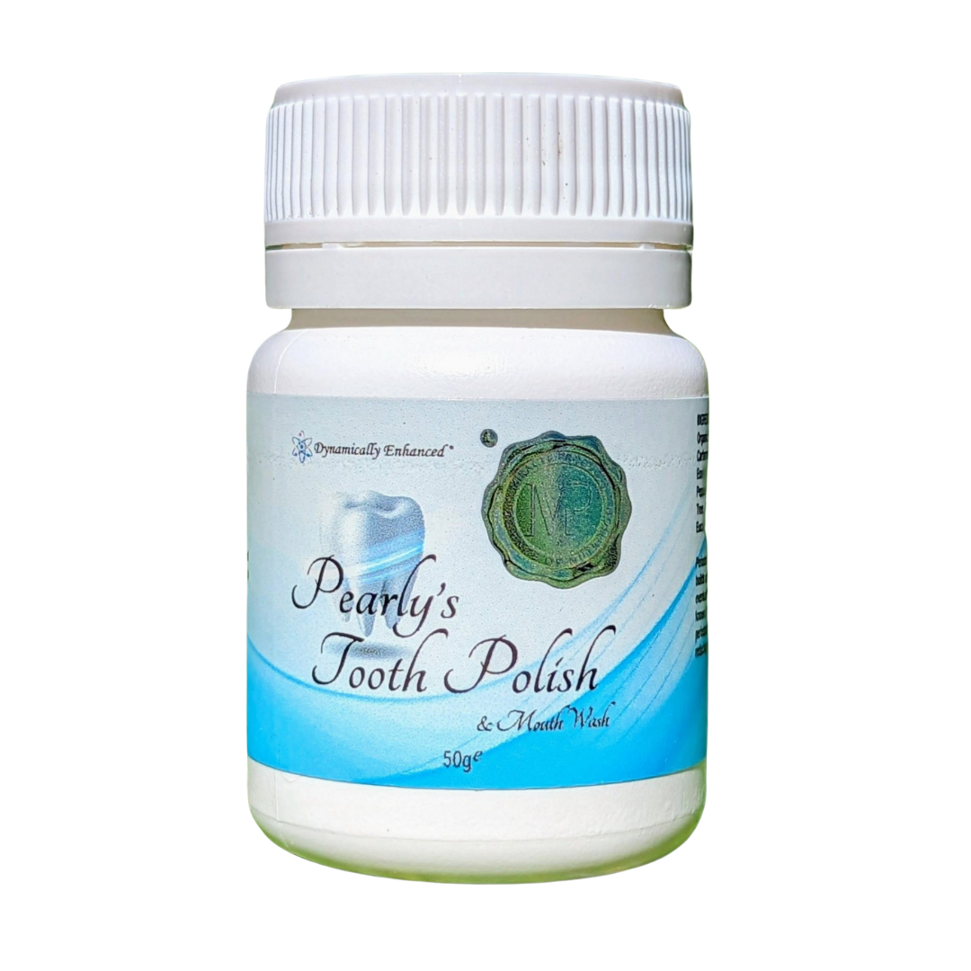 Pearly's Tooth Polish & Mouth Wash, Your Sparkling Smile Solution
