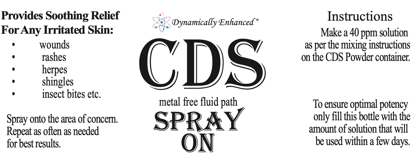 CDS Spray Bottle - The Perfect Bottle For Your Chlorine Dioxide Needs