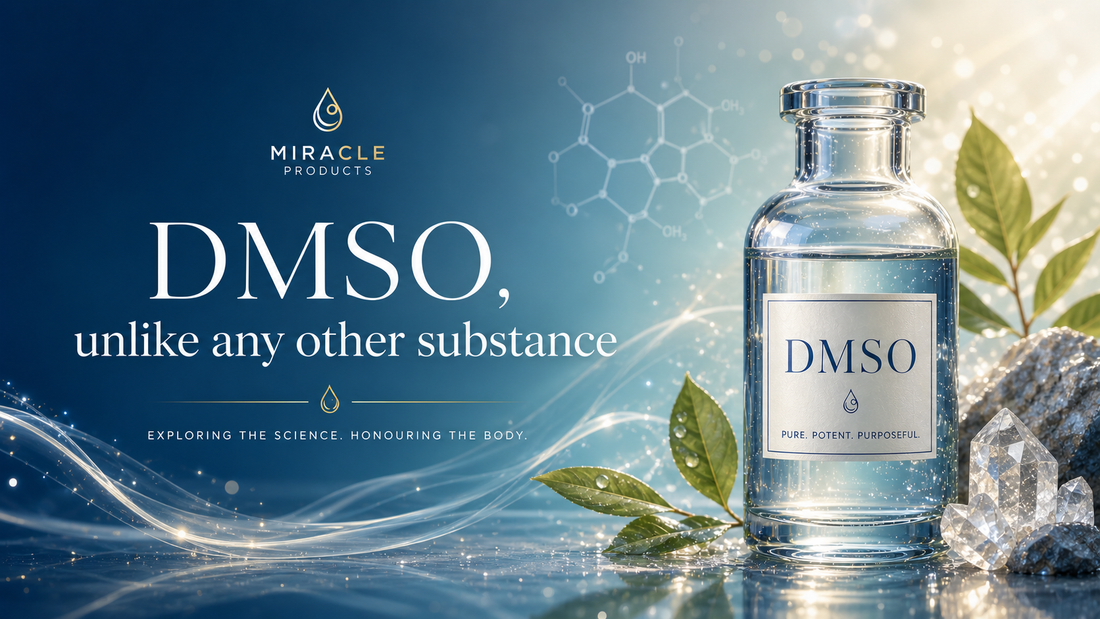 Article describing DMSO as a sulfur compound with potential health uses, history, applications, and claimed benefits for pain and inflammation.