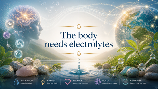 electrolyte support for hydration energy and mineral balance in the body