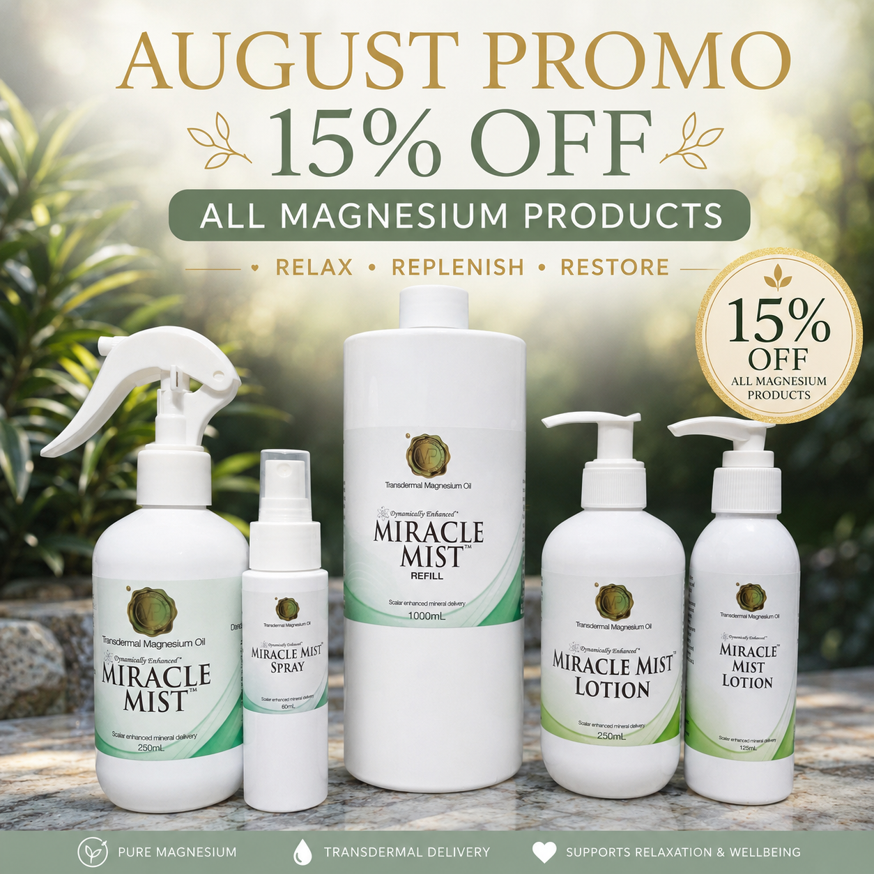 August Magnesium Sale – Save 15%