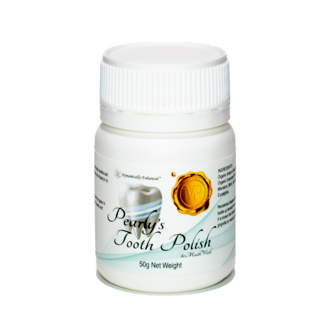 Pearly's Tooth Polish & Mouth Wash, Your Sparkling Smile Solution