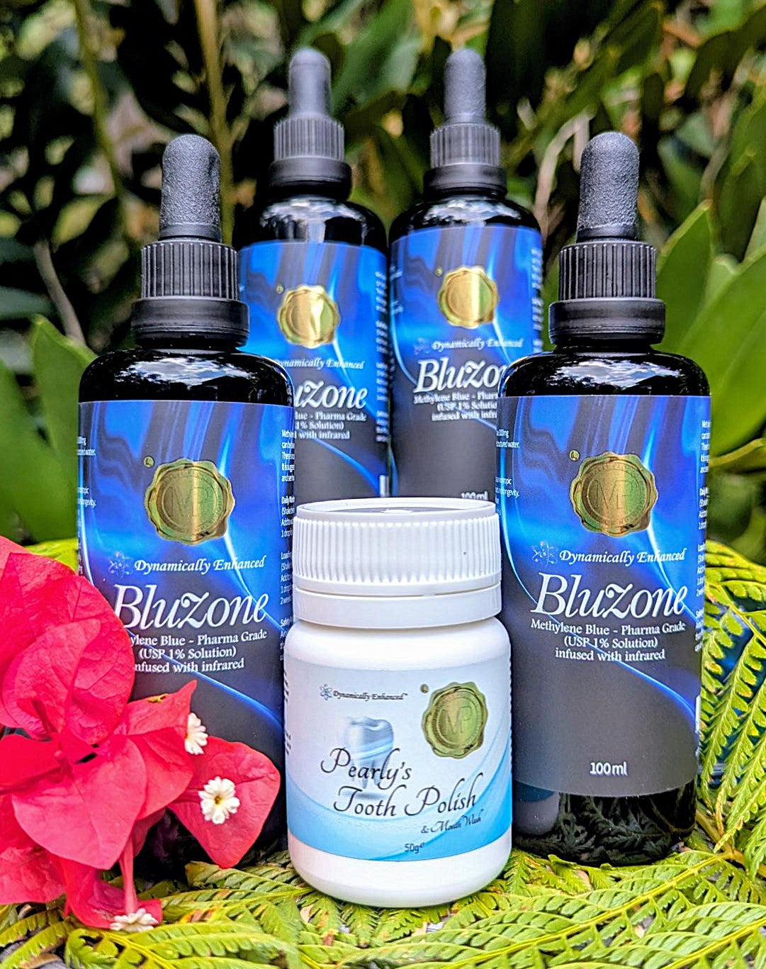 4x BluZone 100ml x FREE Pearly's
