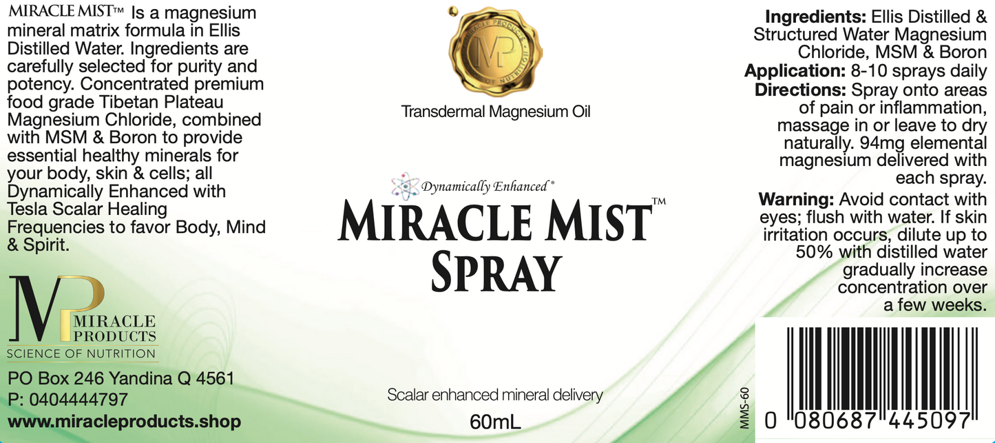 Miracle Mist Unlock The Secret To Pain-Free Living