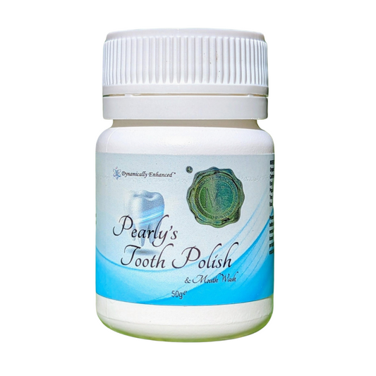 Pearly's Tooth Polish & Mouth Wash, Your Sparkling Smile Solution