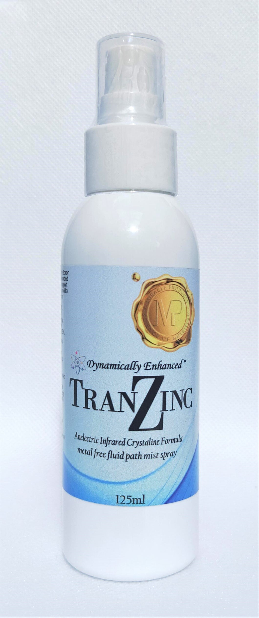 TranZinc - Anelectric Infrared Crystalline Zinc Formula in 125ml or 250ml