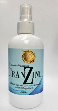 TranZinc - Anelectric Infrared Crystalline Zinc Formula (Click Image to select Size: 125ml or 250ml )